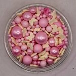 Perle comestibile, Mix Roz, fluturi, 20 gr