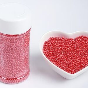 Perle Rosu 2 mm, 90 gr
