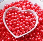 Perle Rosu, 3 mm, 50 gr