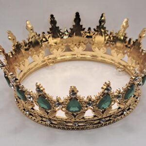 CORONITA DECOR,Culoare Verde-Auriu  12 cm