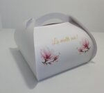 Cutii tort, model floral, 25*25*14 cm inaltime