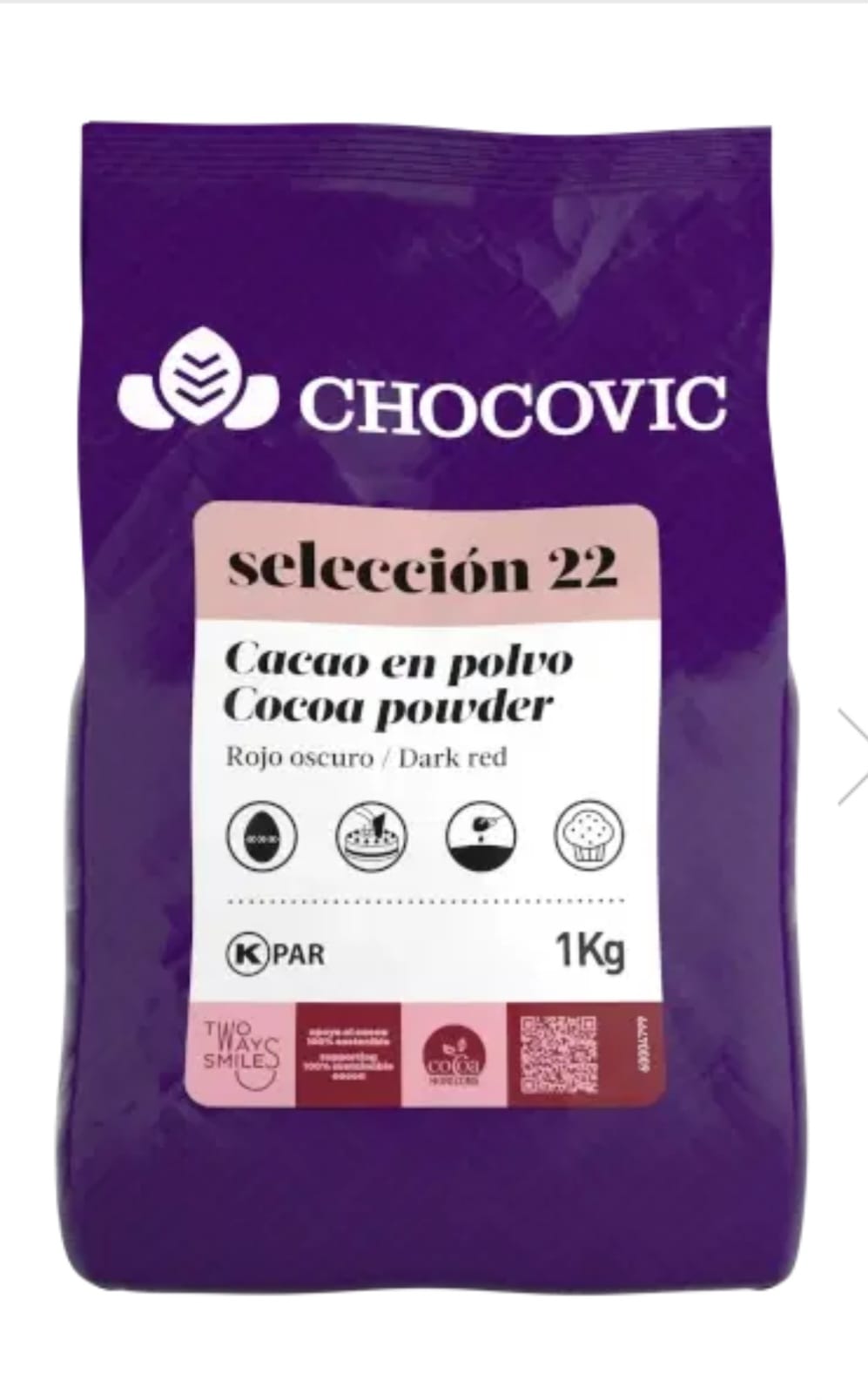 Cacao Alcalinizata, 22%, CHOCOVIC, 1 KG