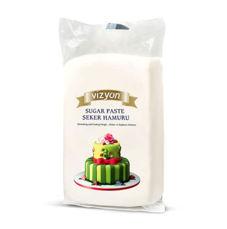 Pasta de zahar Vizyon, 1 kg, Alb