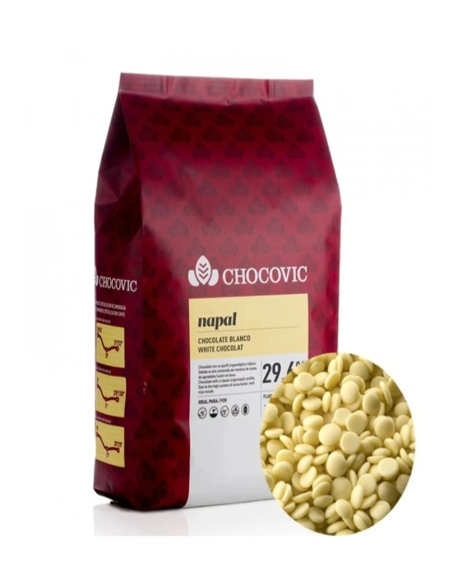Ciocolata Alba 29.6% - CHOCOVIC NAPAL, 5 kg