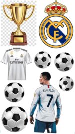 Vafe comestibile, Ronaldo, minge, tricou