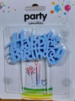 Toper Happy birthday, Albastru, lumanare
