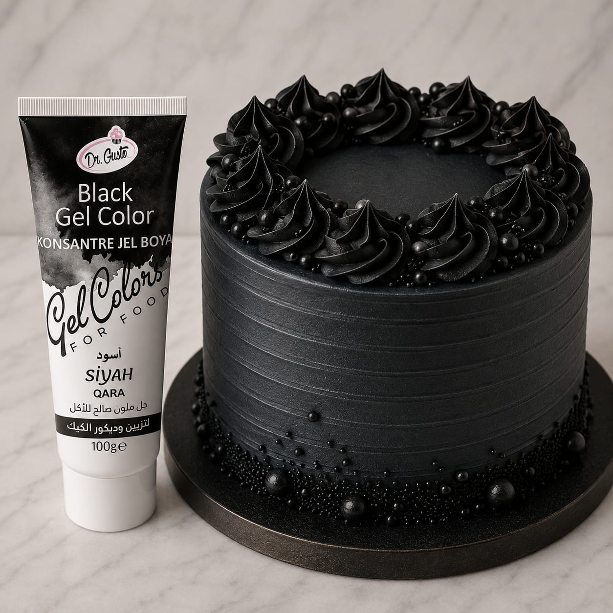 Colorant gel alimentar, 250 gr, Negru