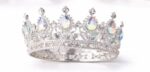 Coronita Argintie cu pietre multicolor 12, 5 cm