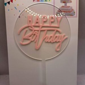 Toper HAPPY Birthday , Roz,  fundal transparent
