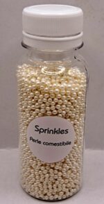 Perle comestibile, Alb sidef 2 mm, 50 gr , Sprinkles
