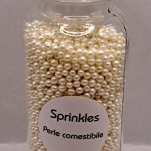 Perle comestibile, Alb sidef, 2  mm, 90 gr , Sprinkles