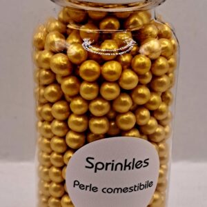 Perle comestibile, Auriu 3, mm, 50 gr , Sprinkles