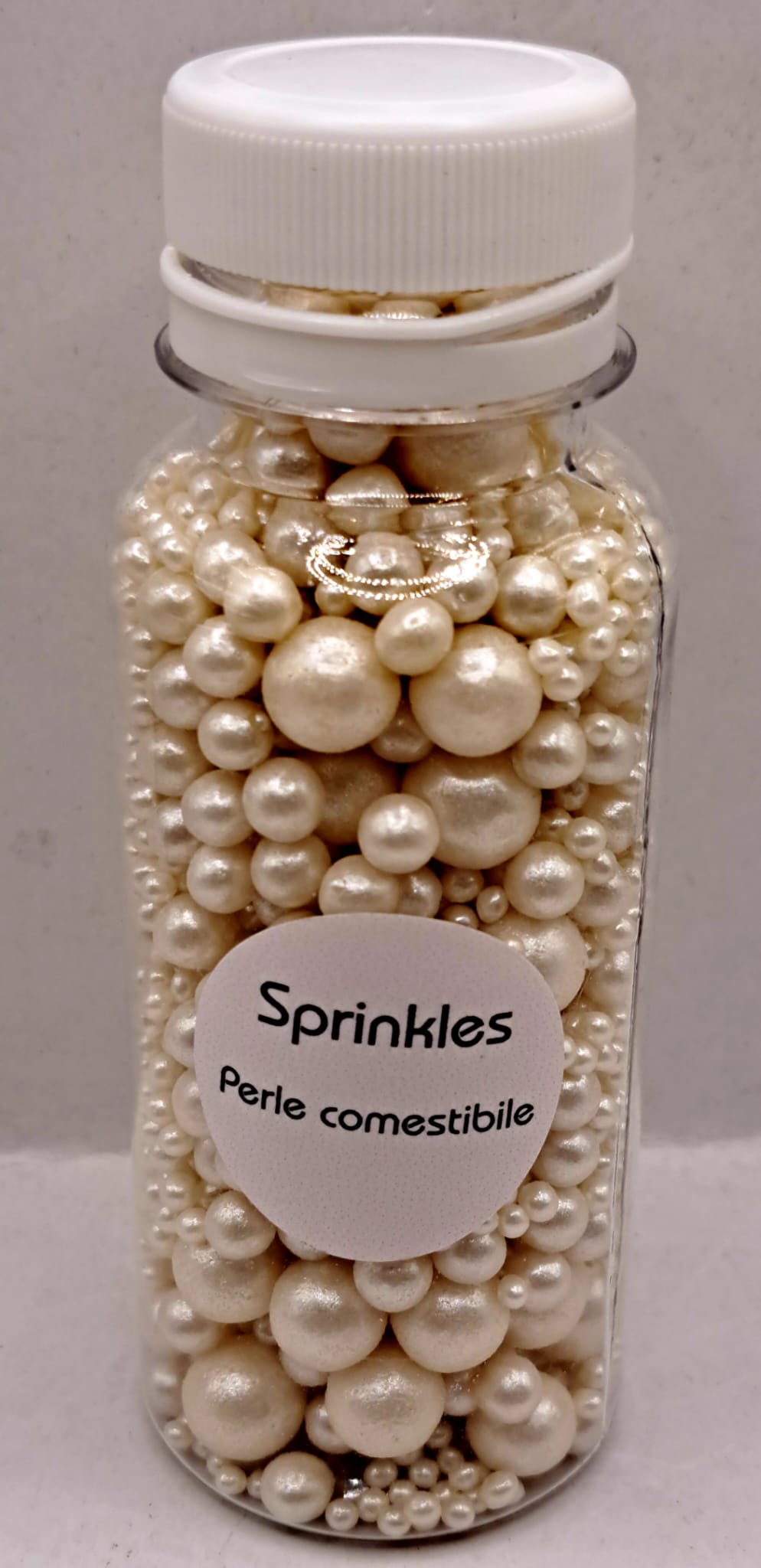 Perle comestibile, Mix alb sidefat 90 gr , Sprinkles