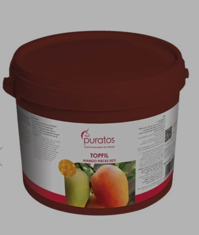 Umplutura Topfil cu Bucati de Mango 50% Puratos, 5Kg