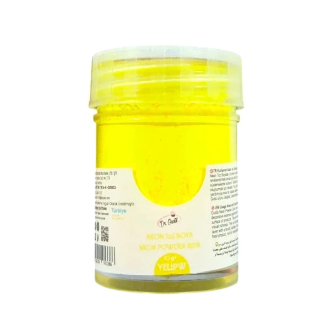 Colorant Decorativ Neon, Galben, Dr. Gusto, 10 g