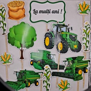 Toper Agricultor, prevazut cu bete de sustinere, ferma, porumb