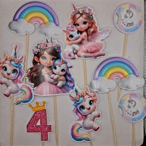 Toper, Unicorn, curcubeu, prevazut cu bete de sustinere