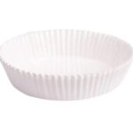 Hartie decorativa tarte savarina, alb, 1000 buc, D 9,5 cm, H 2,5 cm
